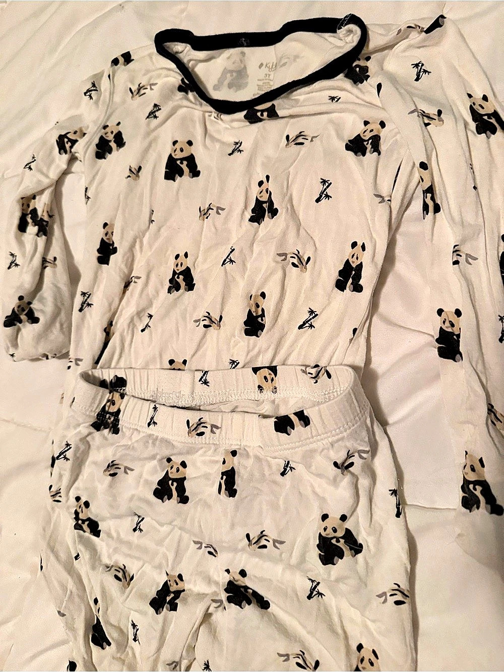 Kyte Baby Toddler Long Sleeve Pajama Set, Panda Print